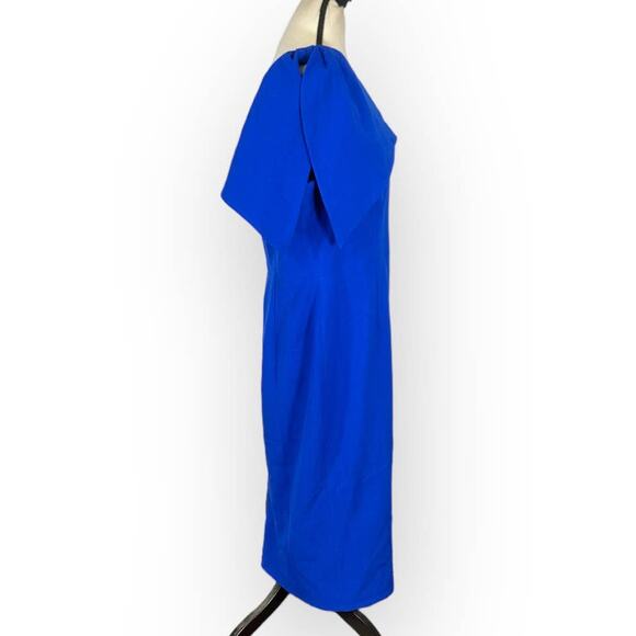 Dress the Population Tiffany One-Shoulder Midi Dress Women's Plus XXL Blue NWOT - Picture 6 of 11